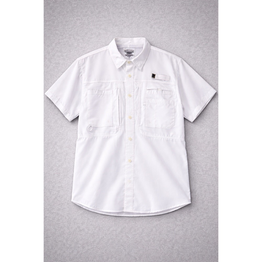 Reel Legends shirt men's large white short sleeve Dri-Fit Outdoor‎ fishing